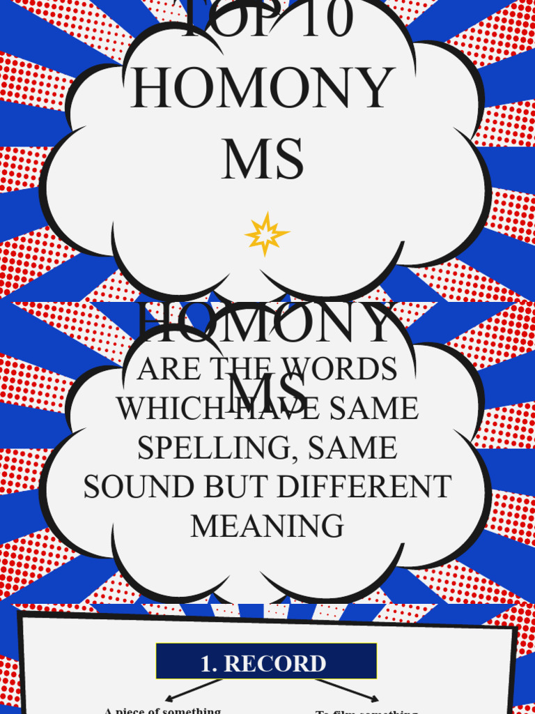 Top 10 Homonyms PDF