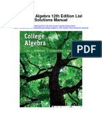 Instant Download College Algebra 12th Edition Lial Solutions Manual PDF Scribd