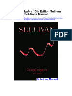 Instant Download College Algebra 10th Edition Sullivan Solutions Manual PDF Scribd