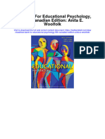 Full Download Test Bank For Educational Psychology Fifth Canadian Edition Anita e Woolfolk PDF Free