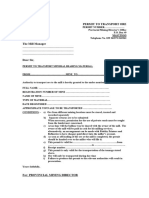 Ore Mov Permit Form