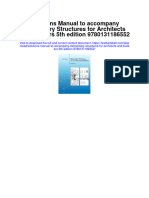 Instant Download Solutions Manual To Accompany Elementary Structures For Architects and Builders 5th Edition 9780131186552 PDF Scribd