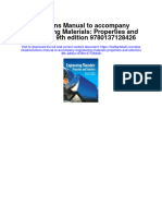 Instant Download Solutions Manual To Accompany Engineering Materials Properties and Selection 9th Edition 9780137128426 PDF Scribd