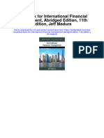 Instant Download Test Bank For International Financial Management Abridged Edition 11th Edition Jeff Madura PDF Ebook