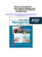 Instant Download Test Bank For International Management Culture Strategy and Behavior 11th Edition Fred Luthans Jonathan Doh PDF Ebook