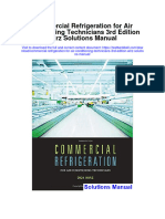 Commercial Refrigeration For Air Conditioning Technicians 3rd Edition Wirz Solutions Manual