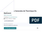 Chap 1 Notion Generales de Thermique Du Batiment - PDF - Conductivité Thermique - Transfert Thermique