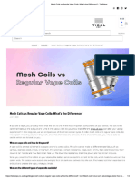 Mesh Coils VS Regular Coils