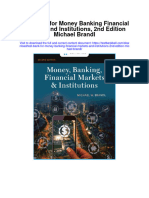 Instant Download Test Bank For Money Banking Financial Markets and Institutions 2nd Edition Michael Brandl PDF Full