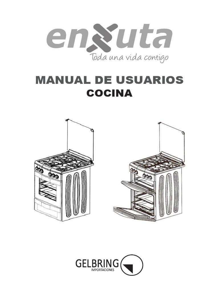 Manual de Uso Cocina Eléctrica Enxuta | PDF | Estufa de cocina | Cocinando