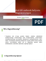 A Fogyatã©kkal Ã©lÅ Emberek Helyzete MagyarorszÃ¡gon