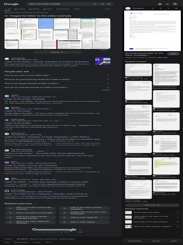 Letter To The Editor Example - Google Search | PDF | Letter To The ...