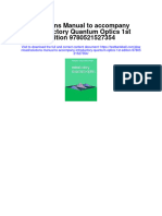 Instant Download Solutions Manual To Accompany Introductory Quantum Optics 1st Edition 9780521527354 PDF Scribd