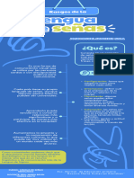 Infografía Importancia de La Lengua de Señas Curso Profesional Azul