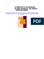Instant Download Solutions Manual To Accompany Multivariate Data Analysis 7th Edition 9780138132637 PDF Scribd