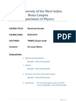 Circuit Analysis Lecture Notes