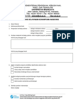 Form Rekomendasi Studi