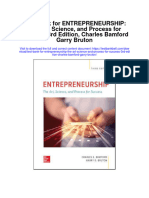 Full Download Test Bank For Entrepreneurship The Art Science and Process For Success 3rd Edition Charles Bamford Garry Bruton PDF Free