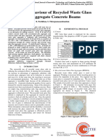 Flexural Behaviour of Recycled Waste Glass Fine Aggregate Concrete Beams