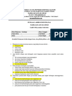 Kisi-Kisi SOSIOLOGI KELAS XI MIPA Dan IPS, 2023-2024