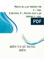 Chương 5. Ngôn ngữ lập trình T - SQL