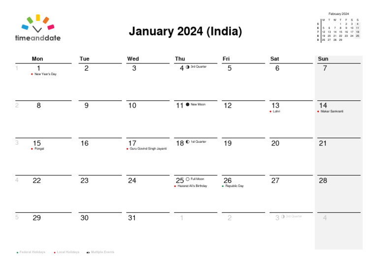 India January 2024 PDF