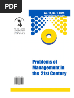 Problems of Management in The 21st Century, Vol. 18, No. 1, 2023