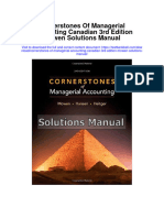 Instant Download Cornerstones of Managerial Accounting Canadian 3rd Edition Mowen Solutions Manual PDF Scribd