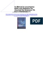 Instant Download Solutions Manual To Accompany Probability and Statistics For Engineering and The Sciences 7th Edition 9780495382171 PDF Scribd