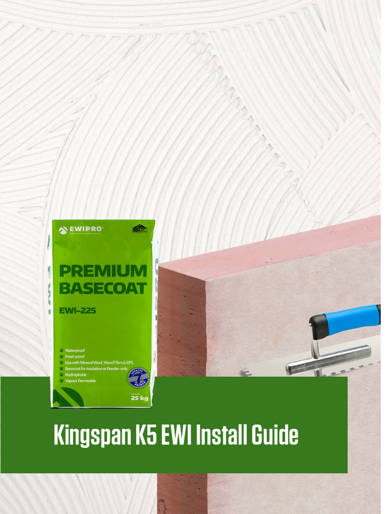 Kingspan K5 Install Guide PDF Adhesive Applied And