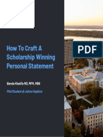 Craft A Winning Personal Statement