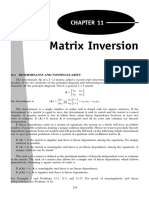 Chapter 11 - Matrix Inversion