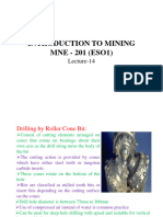 Introduction To Mining MNE - 201 (ESO1) : Lecture-14