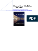 Instant Download Corporate Finance Ross 10th Edition Test Bank PDF Scribd