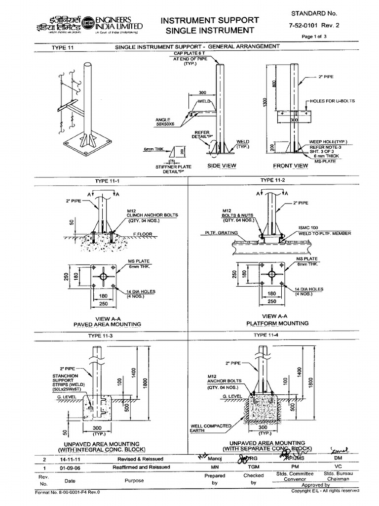 Instrument Support General Arrangement | PDF | Pipe (Fluid Conveyance ...