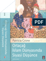 Patricia Crone Ortaçağ İslam Dünyasında Siyasi Düşünce Kapı Yayınları