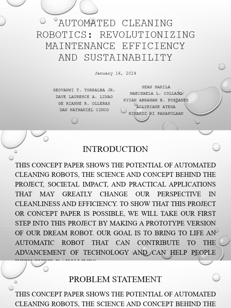 Automated Cleaning Robotics | PDF
