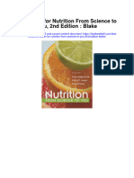 Instant Download Test Bank For Nutrition From Science To You 2nd Edition Blake PDF Full