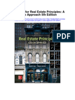 Instant Download Test Bank For Real Estate Principles A Value Approach 5th Edition PDF Scribd