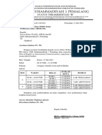 Surat Pemberitahuan Tes Toeic