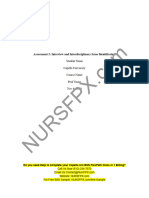 Nurs FPX 4010 Assessment 2 Interview and Interdisciplinary Issue Identification