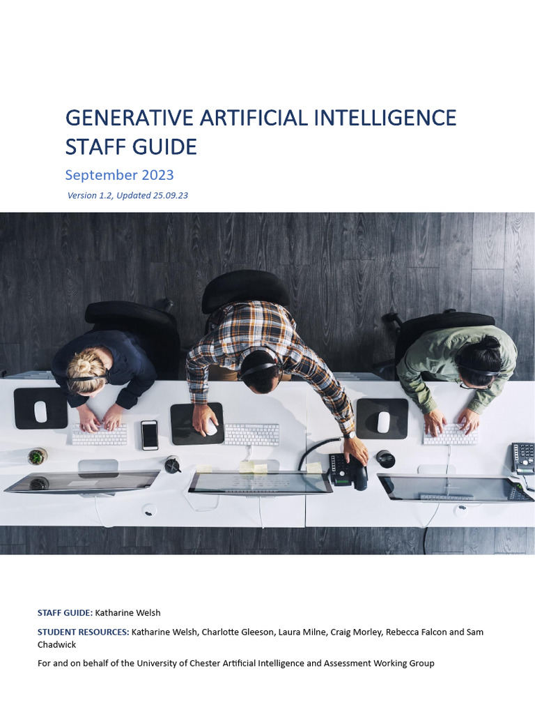 Generative AI Staff Guide 2023-24 | PDF | Artificial Intelligence ...