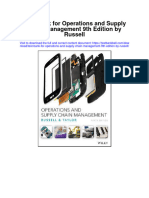 Instant download Test Bank for Operations and Supply Chain Management 9th Edition by Russell pdf full