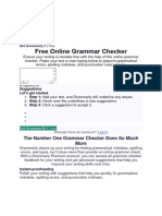 Free Online Grammar Checker: The Number One Grammar Checker Does So Much More