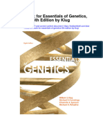 Full Download Test Bank For Essentials of Genetics 8th Edition by Klug PDF Free