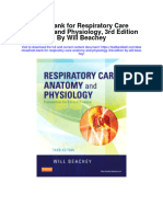 Instant Download Test Bank For Respiratory Care Anatomy and Physiology 3rd Edition by Will Beachey PDF Scribd