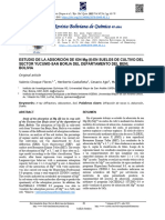 Vol40N3, 1 ESTUDIO DE LA ADSORCIÓN DE ION MG (II) EN SUELOS DE CULTIVO DEL SECTOR YUCUMO-SAN BORJA DEL DEPARTAMENTO DEL BENI, BOLIVIA