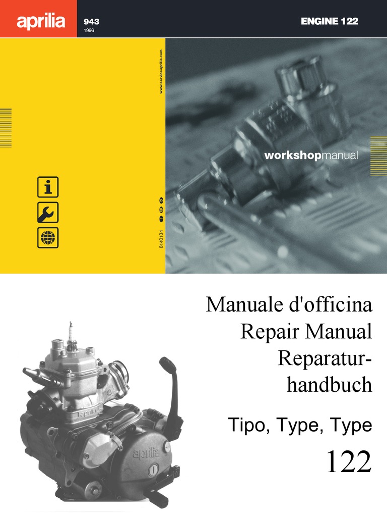 Aprilia 125 Rotax 122 Engine Repair Manual ITA,EnG,GER by Mosue | Motor