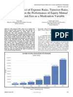 Analysis The Effect of Expense Ratio, Turnover Ratio, and Cash Flow On The Performance of Equity Mutual Funds With Fund Size As A Moderation Variable