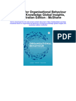 Instant Download Test Bank For Organisational Behaviour Emerging Knowledge Global Insights 4th Australian Edition Mcshane PDF Full